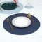 Runde Leder Tischsets Tisch Matte Öl-Wasser-Beweis Und Wärme-Isolierende Haushalt Tisch Untersetzer