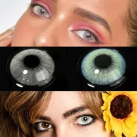UYAAI 1 Paar Natürliche Eye Kontakte Jahres Farbige Kontaktlinsen für Augen Grün Kontaktlinsen Farbe