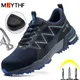 Safety Shoes Men Fashion Work Sneakers Steel Toe Shoes Work Boots Men Indestructible Shoes