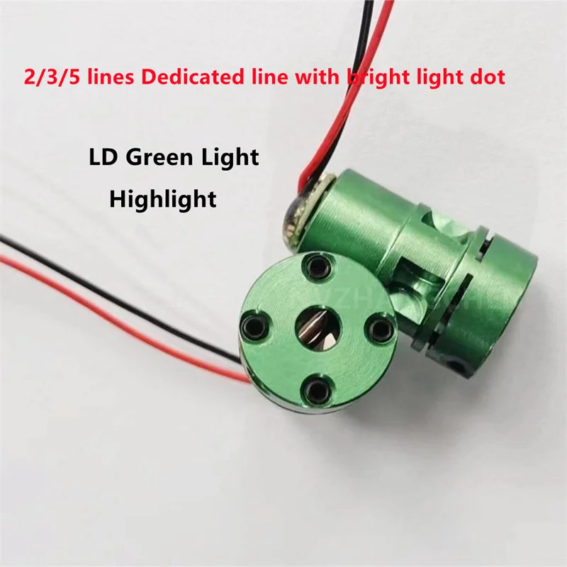 2//3/5 Linien Laser Level Green Line Head Special Line mit hellem Lichtpunkt Green Line Lasermodul Diodenlaser Level Image