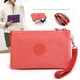 Women's Canvas Wallet Multilayer Portable Coin Money Handbag Phone Bag Nylon Large Capavity Lipstick