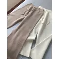 Autumn and Winter New High-waisted Loose Wool Knitted Wide-leg Trousers for Women To Wear Straight