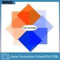 Color Correction Gel Filter 8 Pack 50x40cm Blue Orange Photography Lighting gels Sheet for Photo