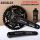 BUCKLOS 3*9S 3*10S MTB Kurbel Doppel/triple Speed Fahrrad Kurbel Set Platz Loch kurbel 104/64BCD