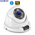 Gadinan 4K Ultra HD 8MP IP Camera Wide Angle 2.8mm Outdoor Audio POE H.265 Metal Dome 5MP 4MP Home