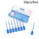 16pcs Soft Silicone Interdental Brushing Cleaning Floss Adult Toothbrush Toothpick Toothbrush Dental