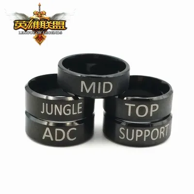 Spiel LOL Ring League Of Legend Edelstahl Ring Für Fans Geschenke Hohe Qualität Zubehör USA #7 & #9