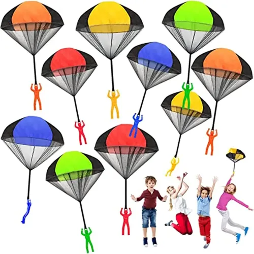 Kinder Hand werfen Fallschirm Spielzeug im Freien lustige Spielzeug Spiel für Kinder fliegen