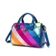 Kurt g london adler kopf handtasche neue luxus designer modemarke regenbogen umhängetasche bunte