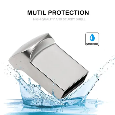 Mini Metall tragbare USB 3. 0 Flash-Laufwerk reale Kapazität USB-Stick mit Schlüssel anhänger Memory Image