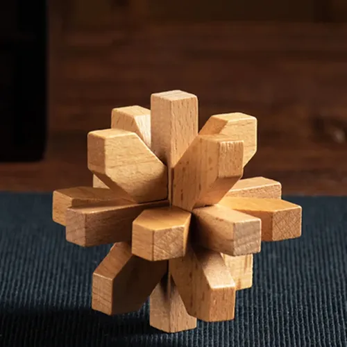 Holz Kongming Lock 3D Gehirn Teaser Puzzle Büro Dekompression Puzzle für Erwachsene desktop