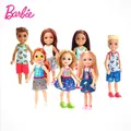 Original Barbie Club Chelsea Puppe Reise puppen Kawaii Mode Kleidung Accessoires Bildung Spielhaus