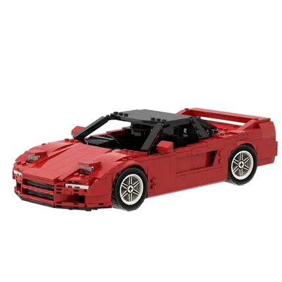Set bricks Moc Stadt transport Straßen rennen nsx 1990 Baustein Set Supersport wagen v3 Image