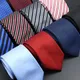 Fashion Stripe Neckties Classic Men's Solid Tie Polka Dots Wedding Business Tie Jacquard Woven Neck