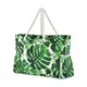 Neue Strand Tote Tasche Mode Frauen Sommer Große Kapazität Tropical Palm Monstera Blätter Schulter