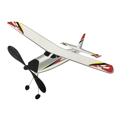 "12 ""Rubber Band Elastic Powered EPS Flugzeug Flugzeug Wind-up Segelflugzeug Spielzeug"