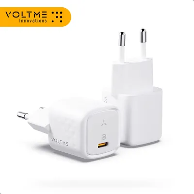 VOLTME USB C Schnellladegeräte 20 W Tragbares Ladegerät Unterstützt Typ C PD Schnellladung für iPhone 13 12 Pro Max 11 iPad Xiaomi Ladegerät