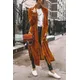 TEELYNN Velvet Long Coats for Women Casual Long Sleeve Loose Autumn Coat 2022 Vintage Kimono Dress