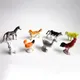 8Pcs Huhn Ente Geschenk Kinder Bauernhof Tiere Modelle Zahlen Figuren Set Spielzeug Kleine