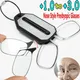 Folding Legless Nose Clip Reading Glasses for Men Women Mini Portable Keychain Magnifier Glasses