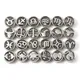 2PC 10mm Stainless Steel Beads For Jewelry Making Round Zodiac Constellations Signs Beads Gunmetal