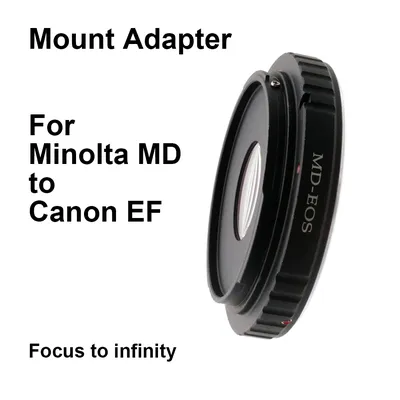 MD - EF Für Minolta MD-Mount-Objektiv Canon EOS EF Kamera-Mount-Adapterring Minolta MC EFS EF-S Korrekturglas Fokus auf Unendlichkeit