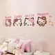 New 4Pcs Kawaii Sanrio Hello Kitty Wall Decor Stickers Girls Chidren 3D Acrylic Room Decoration Cute