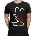 Mickey Mouse Men's T Shirt Disney Cartoon TShirts Male Summer Short Sleeve Couple T-shirt Cute Funny