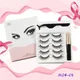 3D Faux Mink Magnetic Lashes Wispy Magnetic False Eyelash Eye Lash With Glue EyeLiner And Tweezer