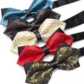 Mens Bowtie Newest Butterfly Knot Luxurious Bow Tie Black Cravat Formal Suit Wedding Gifts for Men