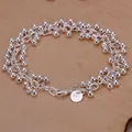 925 Sterling Silber Armbänder Charms Perlenkette Mode niedlich schöne Frauen Trauben Armband