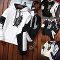 2021 Casual Men Clothes Streetwear 2 Pieces Set Printed Tracksuit Mens Pullover Sweatshirts+Pants