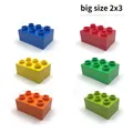 Grundlegende Ziegel 2x3 10 stücke DIY Klassische Bildung Bausteine Kompatibel Mit lego Duplo Große