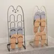 Creative Simple Iron Cat Shoe Rack Slipper Storage Holder Organizer Drainage Drying for Living Room