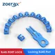 ZoeRax RJ45 Port Lock with 1Keys Ethernet Hub Port RJ45 Female Anti Dust Cover Cap Protector