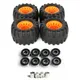 All Terrain Off Road Skateboard Longboard Wheels Road Damping Wheel Dance Board Round (Set of 4