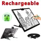 A3/A4 Light Pad Wireless Battery Powered Light Box Artcraft Tracing Pad Rechargeable Light Board for