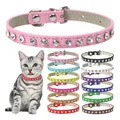 Cat Collar Shiny Diamond Rhinestone Necklace Exquisite Pendants Necklace Dog Collar Collars For Cats