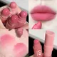 4PCS/set Cute Crayon Matte Lipstick Long Lasting Velvet Rose Purple Lips Tint Easy To Color Sexy