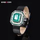 New Vintage 12*16mm Emerald Ruby Bracelets Wristband for Women Gemstone Cocktail Party Fine Jewelry