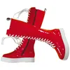 Winter Pumps Schuhe Frauen Plus Größe 46 47 48 49 50 Patent Leder Kniehohe Schnee Stiefel Mode