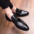 Große größe 47 Spitz Formale Schuhe Mann Leder Oxfords Frühling Männer Italien Kleid Schuhe Business