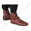 Mittelalter liche Unisex Prinzessin Vintage Ritter Pu Lederschuhe Stiefel Halloween Karneval