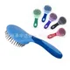 Horse Mane & Tail Brush Round Shaped Soft Rubber Grip Needle Bristles Stable Cleaning Kit Horse