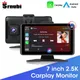 Srnubi Universal 7 Inch Car Radio Video Player Wireless CarPlay Android Auto Touch Screen Monitor