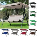 2pcs/set Garden Chairs Patio Swing Cover Set Waterproof UV-resistant Swing Canopy Seat Top Cover