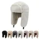 Winter Cycling Ski Hat Warm Earmuffs Thicken Plush Ear-Flattered Hat For Men And Women Faux Fur