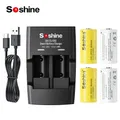 Soshine 3.7V 800mAh Li-ion Battery and Smart Lithium Batteries Charger CR123 16340 800mAh