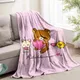 Rilakkuma Cute Throw Blanket for Sofa Bedspread on the Bed Fluffy Soft Blankets Bedroom Decoration