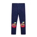 Little maven 2024 Baby Girls Pants Dark Apple Leggings Cotton Lovely Comfort Trousers Toddler Kids